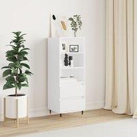 Berkfield Home Highboard White 40x36x110 cm Engineered Wood | Size: 40 x 36 x 110 cm