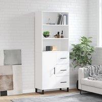 Berkfield Home Highboard White 69.5x34x180 cm Engineered Wood