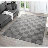 Desire Rugs Vellure Modern Living Room Area Rug Embossed Metallic Sheen Grid in Grey | Size: 200 cm x 290 cm