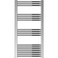 Balterley Straight Heated Towel Rail Radiator, 440W, 600 x 1200mm, Chrome in Silver