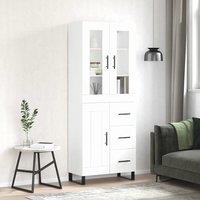 Berkfield Home Highboard White 69.5x34x180 cm Engineered Wood