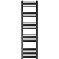 Balterley Straight Heated Towel Rail Radiator, 383W, 400 x 1800mm, Matt Black