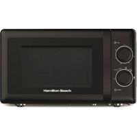 Hamilton Beach 20L Manual Black Microwave With Stainless Steel Cavity