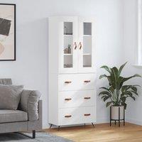 Berkfield Home Highboard White 69.5x34x180 cm Engineered Wood