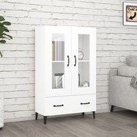 Berkfield Home Highboard White 70x31x115 cm Engineered Wood | Size: 70 x 31 x 115 cm