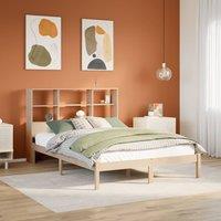 Berkfield Home Bookcase Bed without Mattress 160x200 cm Solid Wood Pine in Brown