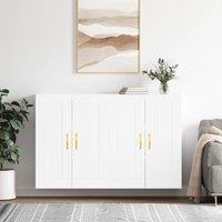 Berkfield Home Wall Mounted Cabinets 2 pcs White Engineered Wood