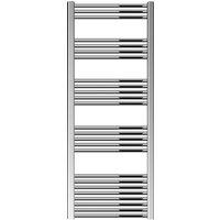 Balterley Straight Heated Towel Rail Radiator, 535W, 600 x 1600mm, Chrome in Silver