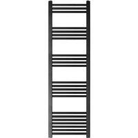Balterley Straight Heated Towel Rail Radiator, 631W, 400 x 1400mm, Matt Black