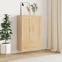 Berkfield Home Highboard Sonoma Oak 69.5x31x115 cm Engineered Wood in Brown