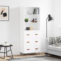 Berkfield Home Highboard White 69.5x34x180 cm Engineered Wood
