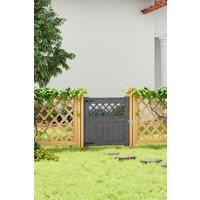 90cm W Rhombus Wooden Garden Fence Gate