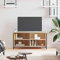 Berkfield Home TV Cabinet Sonoma Oak 100x40x50 cm Engineered Wood in Brown | Size: 100 x 40 x 50 cm