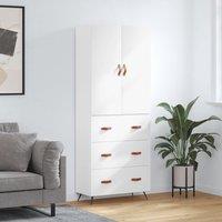 Berkfield Home Highboard White 69.5x34x180 cm Engineered Wood