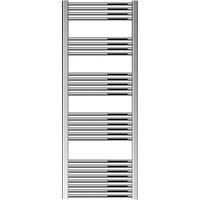 Balterley Straight Heated Towel Rail Radiator, 602W, 600 x 1800mm, Chrome in Silver