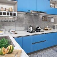 Berkfield Home Self-adhesive Furniture Film Azure 500x90 cm PVC in Blue