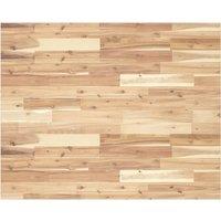 Berkfield Home Desk Top Untreated 100x80x2 cm Solid Wood Acacia in Brown | Size: 100 x 80 x 2 cm