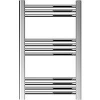 Balterley Straight Heated Towel Rail Radiator, 219W, 500 x 700mm, Chrome in Silver