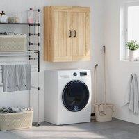 Berkfield Home Wall Mounted Cabinet Sonoma Oak 69.5x34x90 cm Engineered Wood in Brown