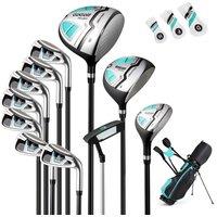 Gymax Women's Complete Golf Clubs & Bag Set With 460CC #1 Driver Green