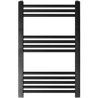 Balterley Straight Heated Towel Rail Radiator, 542W, 600 x 800mm, Matt Black