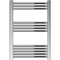 Balterley Straight Heated Towel Rail Radiator, 279W, 600 x 800mm, Chrome in Silver