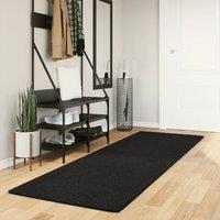 Berkfield Home Rug HUARTE Short Pile Soft & Washable Black 80x250 cm | Size: Medium