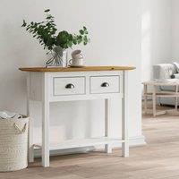 Berkfield Home Console Table BODO Brown 90x34.5x73 cm Solid Wood Pine