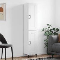 Berkfield Home Highboard White 34.5x34x180 cm Engineered Wood