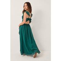 Monsoon Girl's Indi Tie-Back Prom Dress Purple in Teal | Size: 11 Years