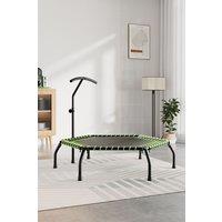 Living and Home 48in Bungee Cords Hexagonal Green Trampoline with Adjustable T-Bar Handle