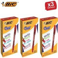 Bic Gel-ocity Illusion Medium Erasable Ink Rollerball Pen 0.7mm Tip Width 0.3mm Line Width Red 3 Packs