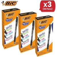 Bic Gel-ocity Illusion Medium Erasable Ink Rollerball Pen 0.7mm Tip Width 0.3mm Line Width Black 3 Packs