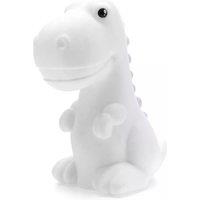 Nova Lighting Rechargeable Dino Night Light in White | Size: 6 inches