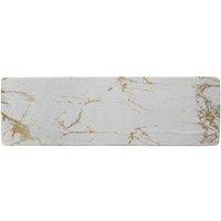 Benjamin Tate Design Golden Marble Runner Rug in Natural | Size: 67 cm x 230 cm