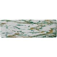 Benjamin Tate Design Green & Golden Marble Runner Rug in Natural | Size: 67 cm x 230 cm