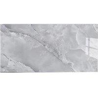 Hinsinc Home Decor 12x Self-Adhesive Marble Tiles Wall Sticker Stick On Kitchen Bathroom in Grey