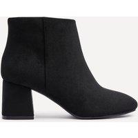Linzi Women's Alba Wide Fit Black Suede Block Heeled Ankle Boot | Size: 4-Wide Fit