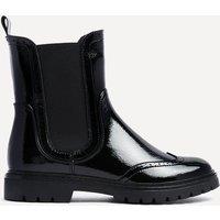 Linzi Women's Esme Black Patent Chelsea Ankle Boot | Size: 4-Standard Fit