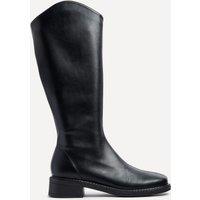 Linzi Women's Nadine Black Faux Leather Knee High Boot | Size: 8-Standard Fit