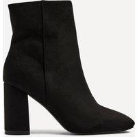 Linzi Women's Scout Black Suede Classic Block Heeled Ankle Boot | Size: 6-Standard Fit