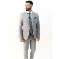 V2 Classic Men's Jasper Silver Three Piece Suit | Size: 40R
