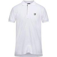 Diesel Men's T-Harry White Zip Closure Polo Shirt | Size: Medium