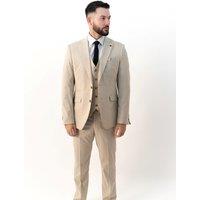 V2 Classic Men's Jasper Stone Three Piece Suit | Size: 50R