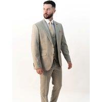 V2 Classic Men's Henry Pistachio Three Piece Suit in Light Green | Size: 44R