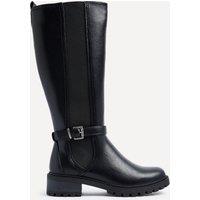 Linzi Women's Gilded Black Long Low Boots | Size: 7-Standard Fit