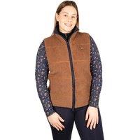 Hy Women's Elevate Teddy Fleece Gilet in Brown | Size: XS
