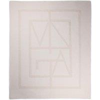 Vinga Monogram Blanket in Off-White