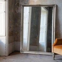 Agenzia 14 Extra Large Antique Silver Ornate Leaner Wall Mirror | Size: XL
