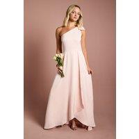 Coast Women's Teen One Shoulder Bow Bridesmaid Dress in Blush | Size: 14-15 Years